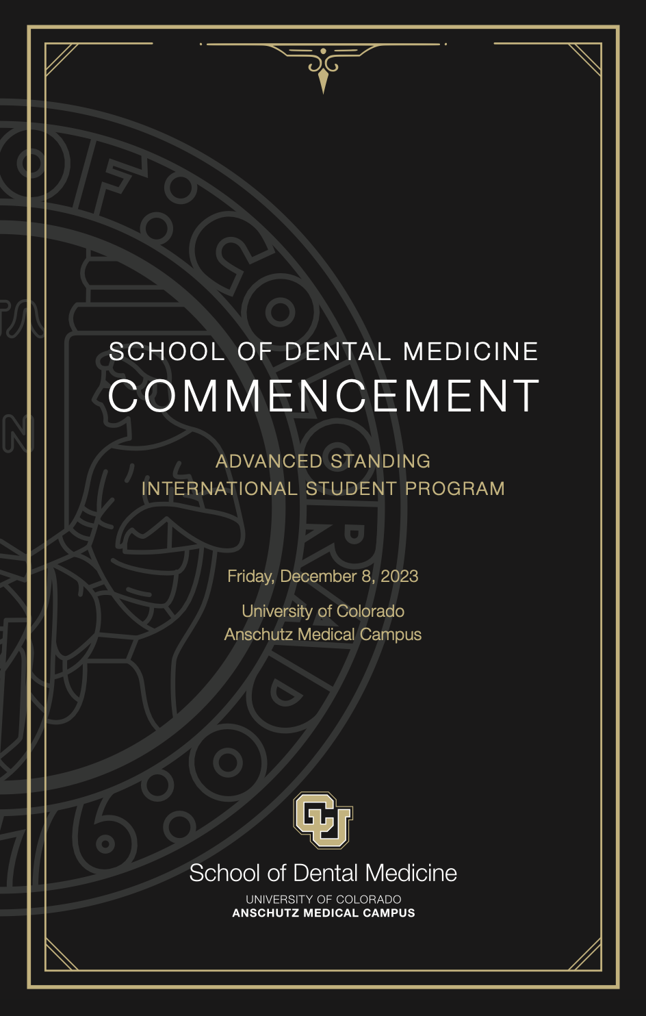 ISP Commencement Ceremony Program cover image
